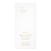 Iridescent Bokek Salon Price List Service Menu Werbekarte (Hinten)