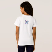 Iridescent Bow Birthday Girl T-Shirt (Schwarz voll)