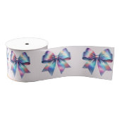 Iridescent Bow Rainbow Colors Ripsband (Spule)