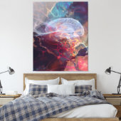Iridescent Brain Nebula Neural Glow Art Leinwanddruck (Insitu (Schlafzimmer))