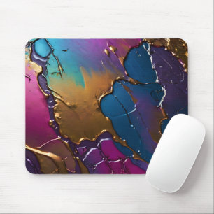 Iridescent Brushed Metal Mousepad