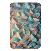Iridescent Butterfly Garden Badematte (Vorderseite Vertikal)