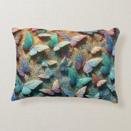 Iridescent Butterfly Garden Dekokissen