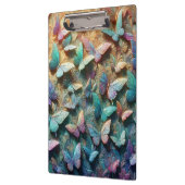 Iridescent Butterfly Garden Klemmbrett (Links)
