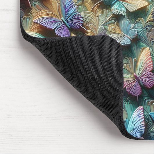 Iridescent Butterfly Garden Mousepad (Ecke)