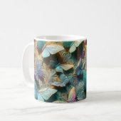 Iridescent Butterfly Garden Mug Kaffeetasse (Vorderseite Links)