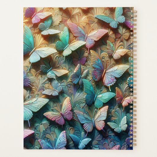 Iridescent Butterfly Garden Planer (Rückseite)