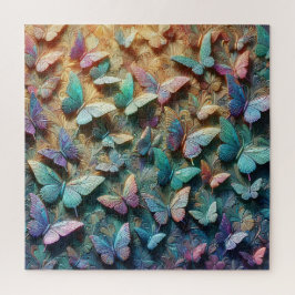 Iridescent Butterfly Garden Puzzle