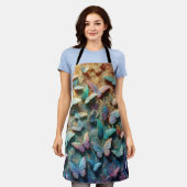 Iridescent Butterfly Garden Schürze (Getragen)