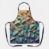 Iridescent Butterfly Garden Schürze (Vorderseite)