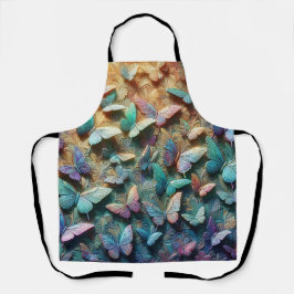 Iridescent Butterfly Garden Schürze