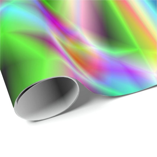 Iridescent Chrome 3 Wrapping Paper Geschenkpapier (Rolleneckpunkt)