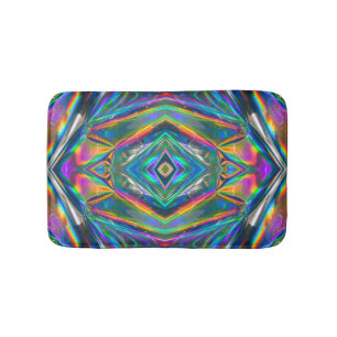 Iridescent Chrome Bath Mat Badematte