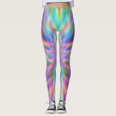 Iridescent Chrome Blocks Leggings (Vorderseite)
