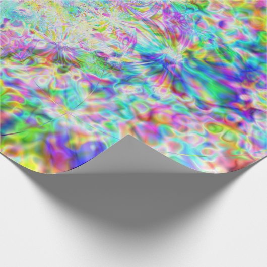 Iridescent Chrome Eight Geschenkpapier (Ecke)
