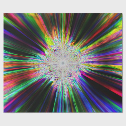 Iridescent Chrome Eleven Geschenkpapier (Flach)