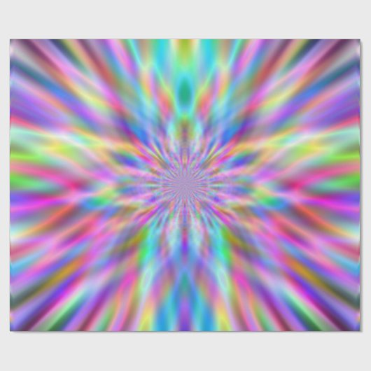 Iridescent Chrome Four Geschenkpapier (Flach)