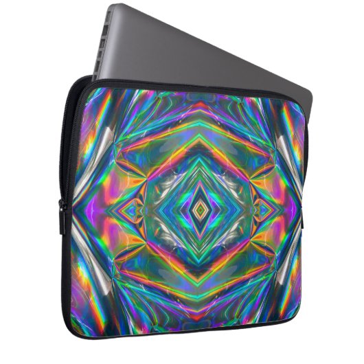 Iridescent Chrome Laptop Sleeve (Vorne Rechts)