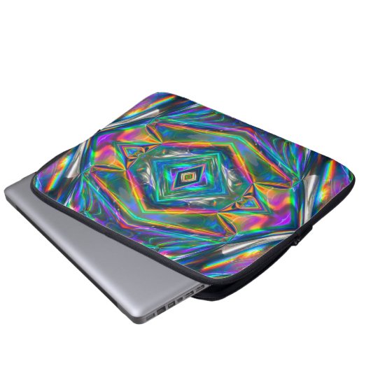 Iridescent Chrome Laptop Sleeve (Vorne Knopf)