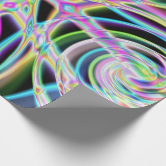 Iridescent Chrome Nine Geschenkpapier (Ecke)