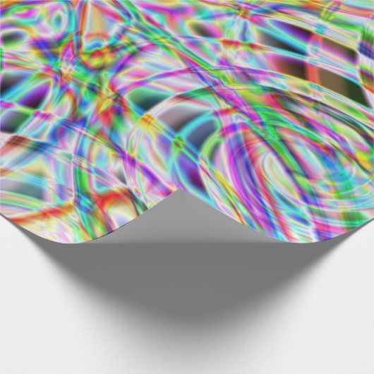 Iridescent Chrome Ten Geschenkpapier (Ecke)