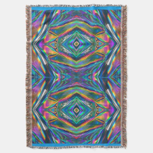 Iridescent Chrome Throw Blanket Decke (Vorderseite Vertikal)
