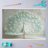 Iridescent Colored Peacock Decoupage Seidenpapier (Basteln)