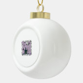 Iridescent Coquette Halloween Keramik Kugel-Ornament (Rechts)