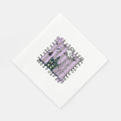 Iridescent Coquette Halloween Serviette (Ecke)