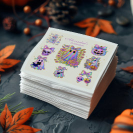 Iridescent Coquette Spooky ONE Halloween Serviette