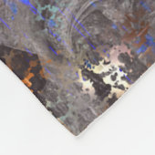 Iridescent Crystal Marble Galaxy Fleece Blanket (Ecke)