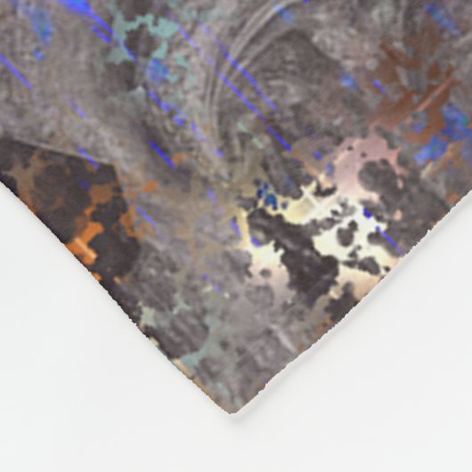 Iridescent Crystal Marble Galaxy Fleece Blanket (Ecke)