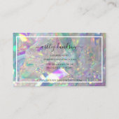 Iridescent Crystal | Nageltechniker Visitenkarte (Rückseite)