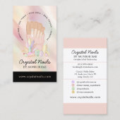 Iridescent Crystal Nail Salon - Nageltechniker Bu Visitenkarte (Vorne/Hinten)