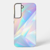 Iridescent Crystal Prism Holographic Design Samsung Galaxy Hülle (Rückseite)