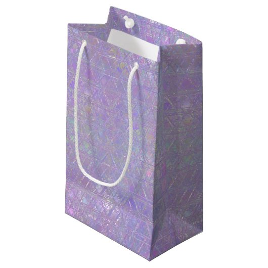 Iridescent Design Geschenktasche Kleine Geschenktüte (Vorderseite Schrägansicht)