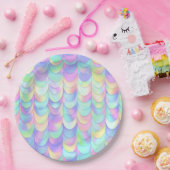 Iridescent Dragon Scale Pappteller (Party)