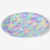 Iridescent Dragon Scale Pappteller (Schrägansicht)