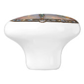 Iridescent Dragonfly Diamonds Sapphires Keramikknauf (Seitenansicht)