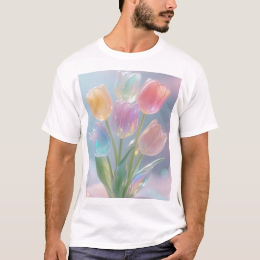 "Iridescent Dream Tulip T-Shirt (Vorderseite)