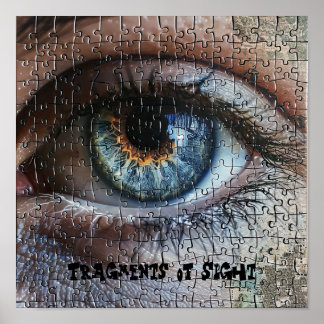 Iridescent Eye Puzzle Poster