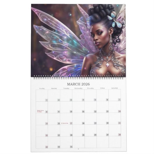 Iridescent Fairies von Ivy and Bat Art Calendar Kalender (Mär 2026)