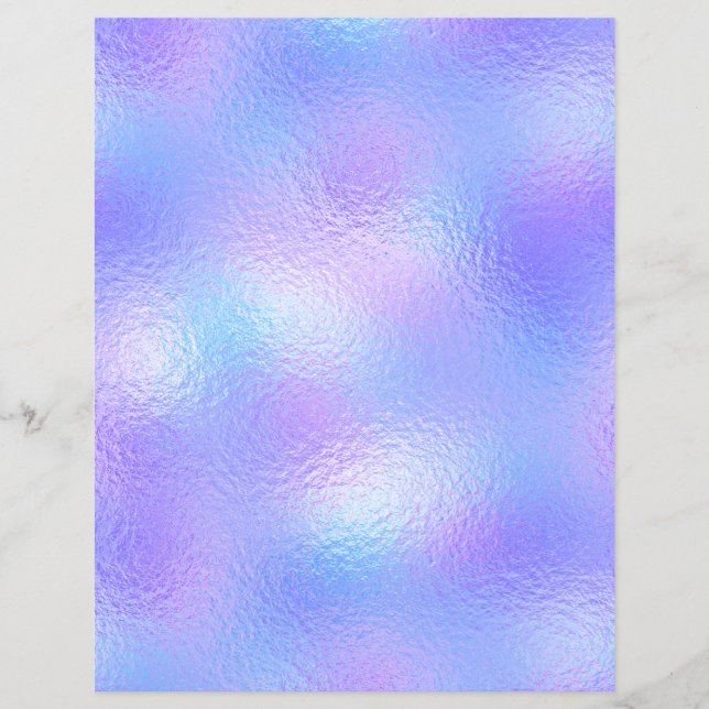 Iridescent Faux Foil Scrapbook Paper No. 68 (Vorderseite)