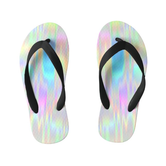Iridescent Foil Kinderbadesandalen (Fußbett)