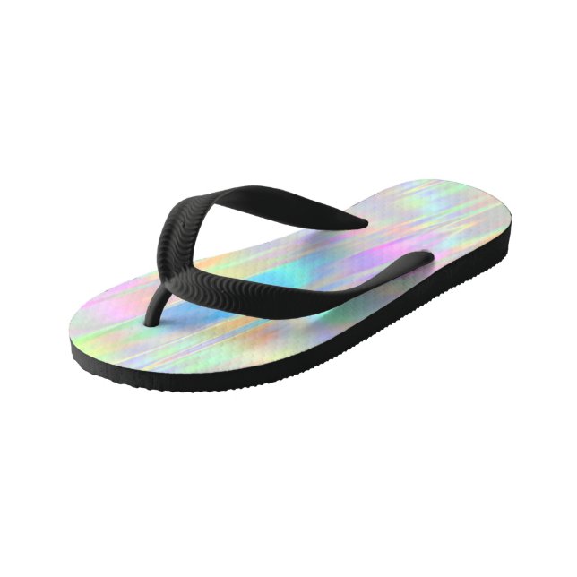 Iridescent Foil Kinderbadesandalen (Schrägansicht)