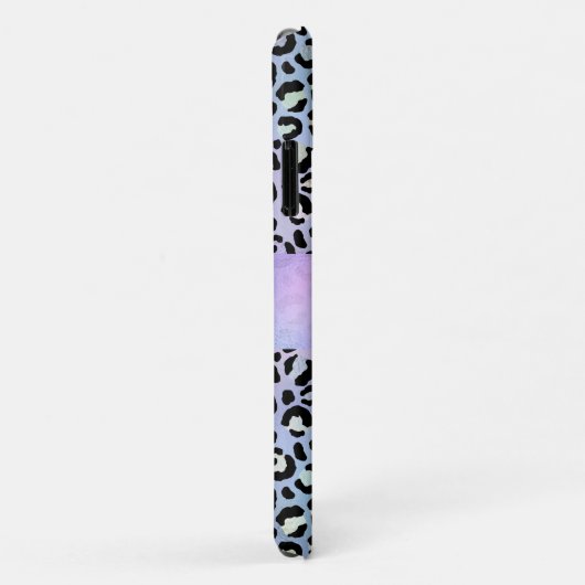 Iridescent Foil Rainbow Leopard Lila Case-Mate iPhone Hülle (Hinten/Rechts)