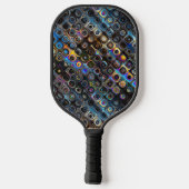 Iridescent Form Pattern Pickleball Schläger (Rückseite)