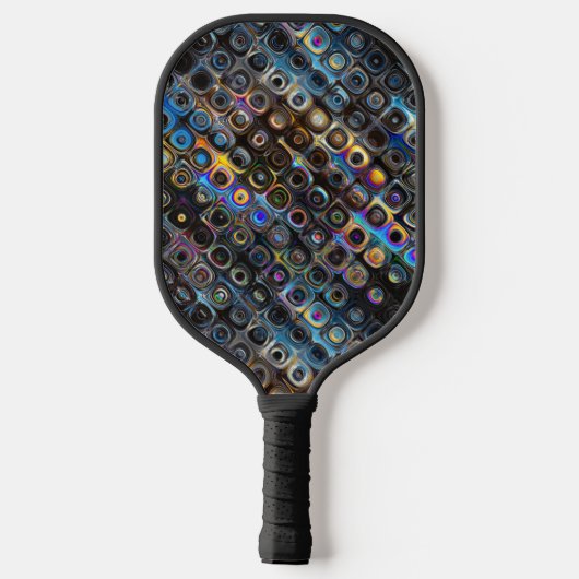 Iridescent Form Pattern Pickleball Schläger (Rückseite)