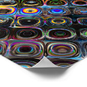 Iridescent Form Pattern Poster (Ecke)