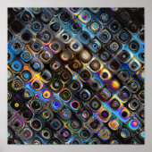 Iridescent Form Pattern Poster (Vorne)